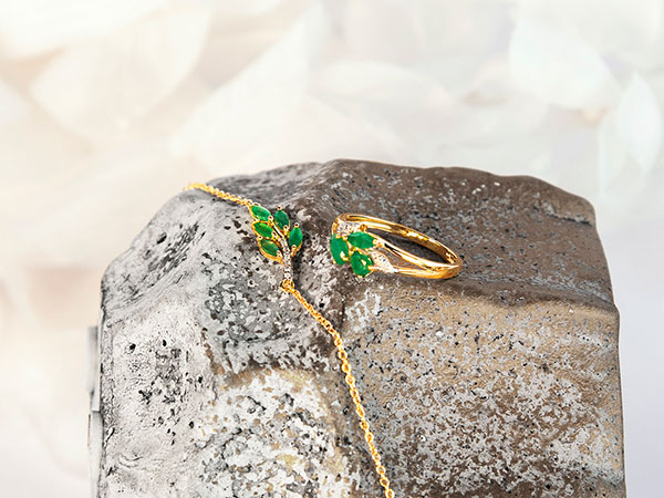 Bague en emeraude