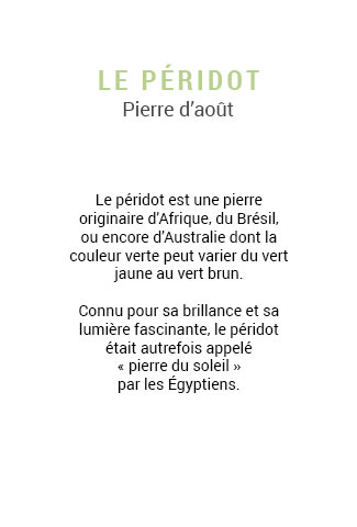 Pierre du mois: Le péridot